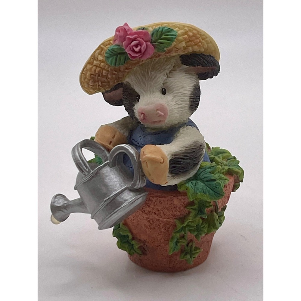 Enesco Mary's Moo Moos Water Friends For Cow Figurine 1996 207136